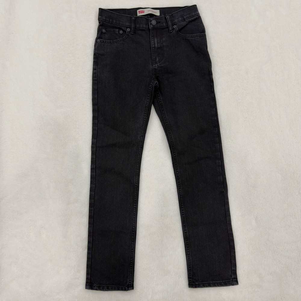 Levis 510 Skinny Jeans Washed Black Denim Size 14 Reg 27x27 Womens Kids